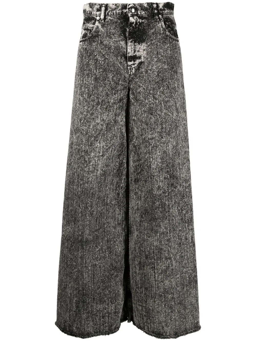 

Marni acid-wash wide leg jeans - Black