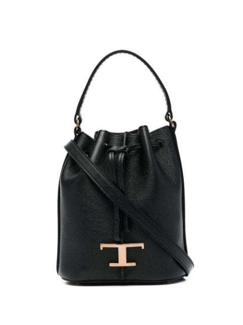 Tod's logo-charm leather bucket bag