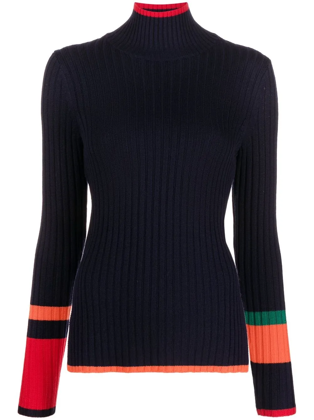 

Polo Ralph Lauren striped-detailing wool jumper - Blue