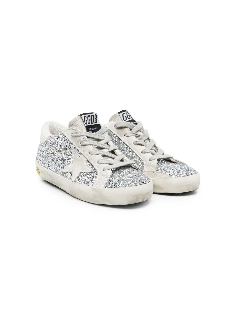 

Golden Goose Kids tenis bajos Super-Star - Plateado