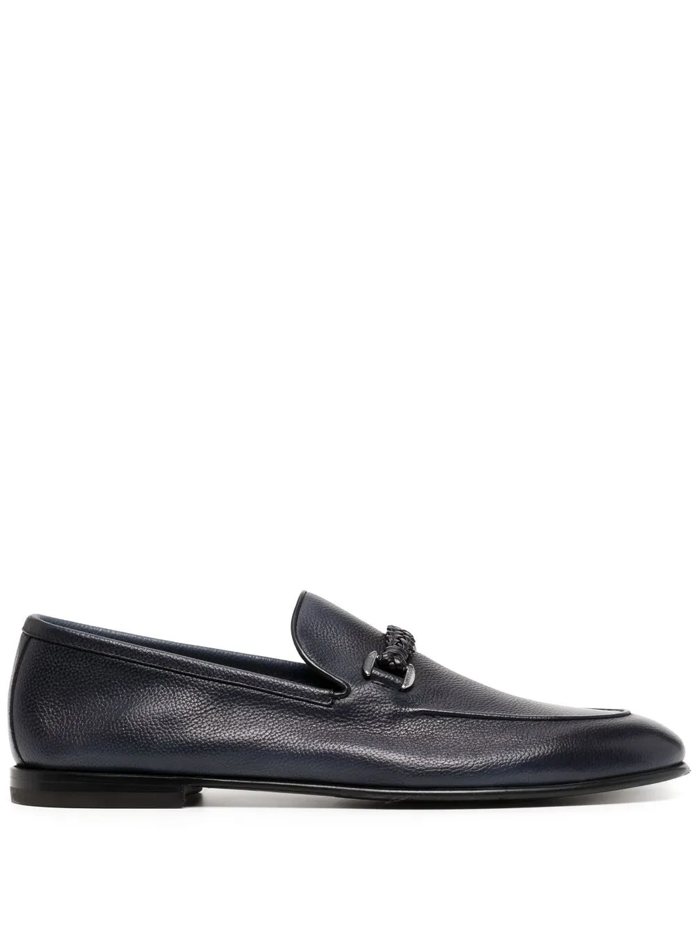 

Barrett Rixon woven-strap leather loafers - Blue