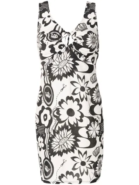 Amir Slama vestido corto con estampado floral