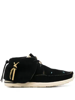 Visvim Shaman-Folk Fringed Ankle Boots | Black | FARFETCH HK