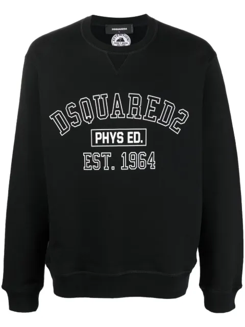 DSQUARED2 logo-print crew neck sweatshirt