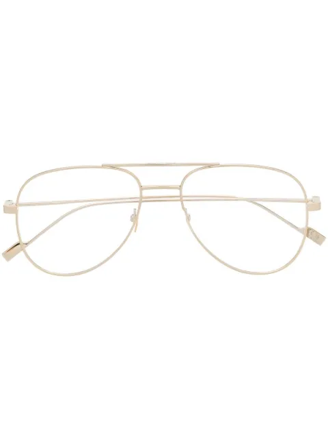 Saint Laurent Eyewear logo pilot-frame glasses