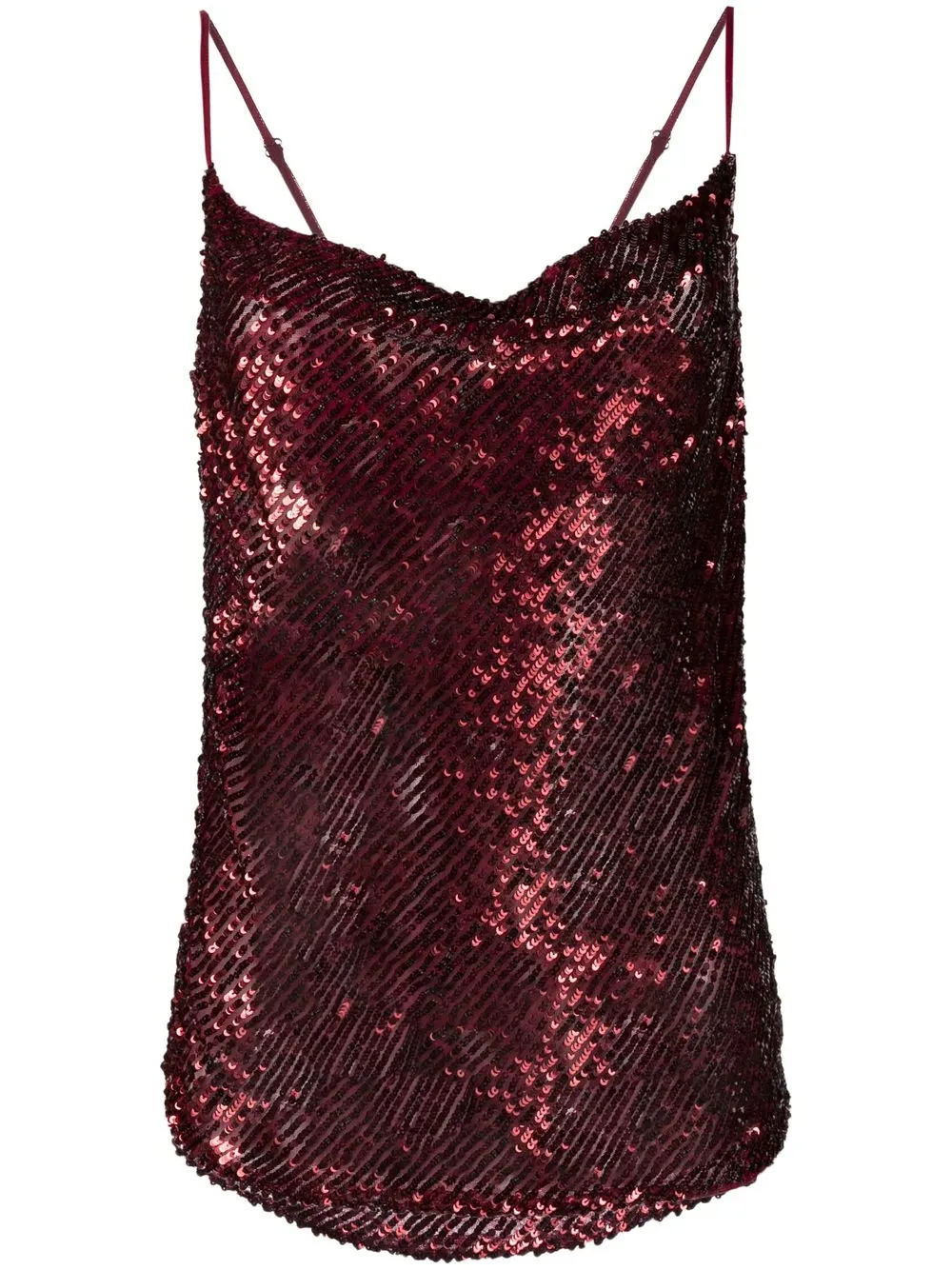 

P.A.R.O.S.H. sequin-embellished camisole top - Red