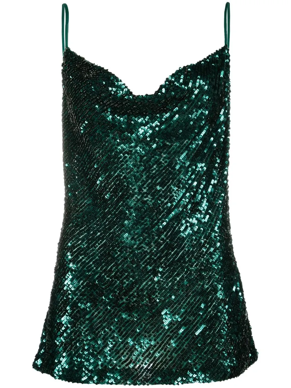 

P.A.R.O.S.H. sequin-embellished vest top - Green