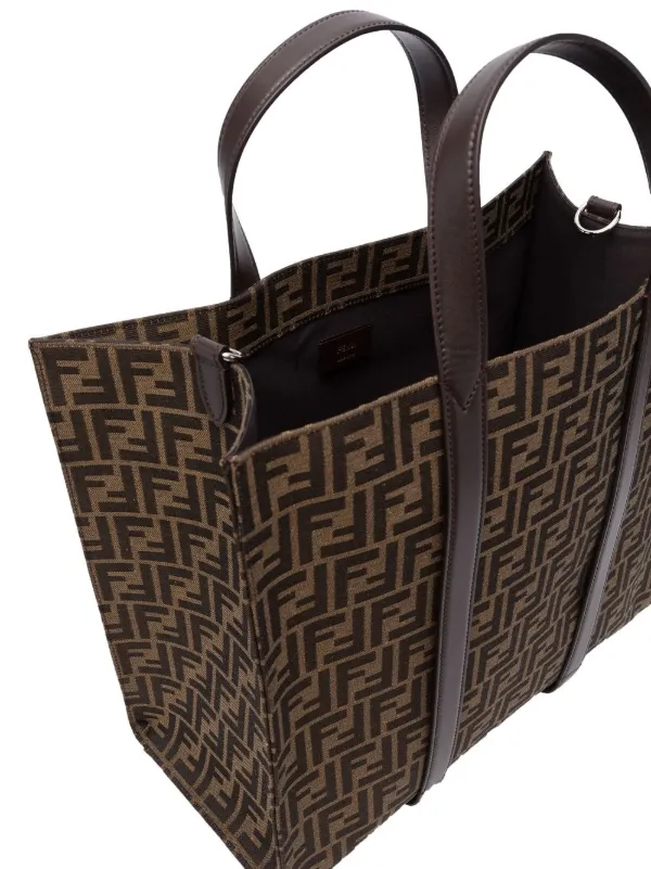 Fendi logo tote bag online