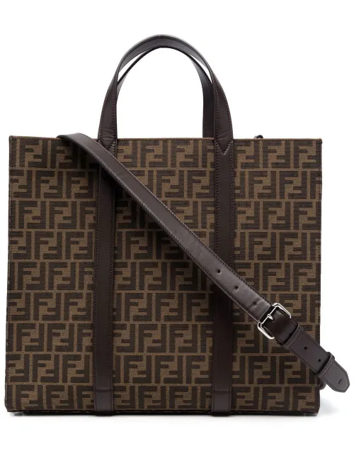 Sac cabas à motif FF en jacquard - FENDI - Modalova