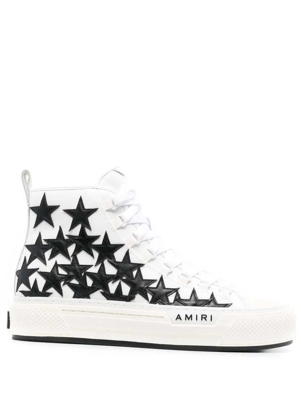 

AMIRI tenis altos con parche de estrella - Blanco