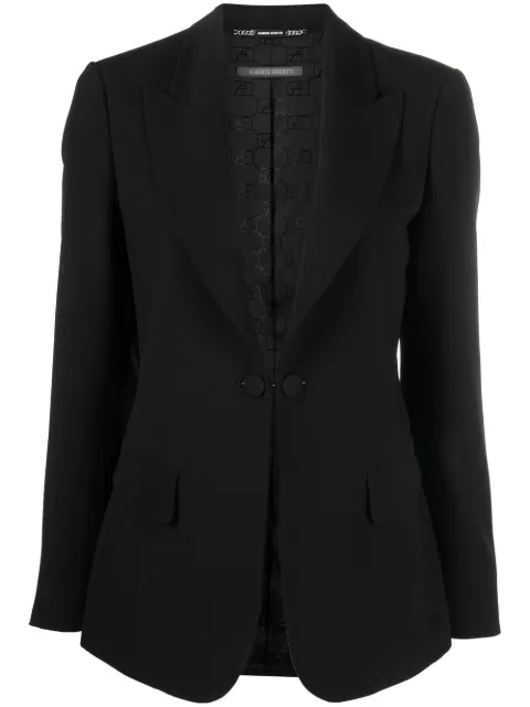 Alberta Ferretti peak-lapel single-breasted blazer