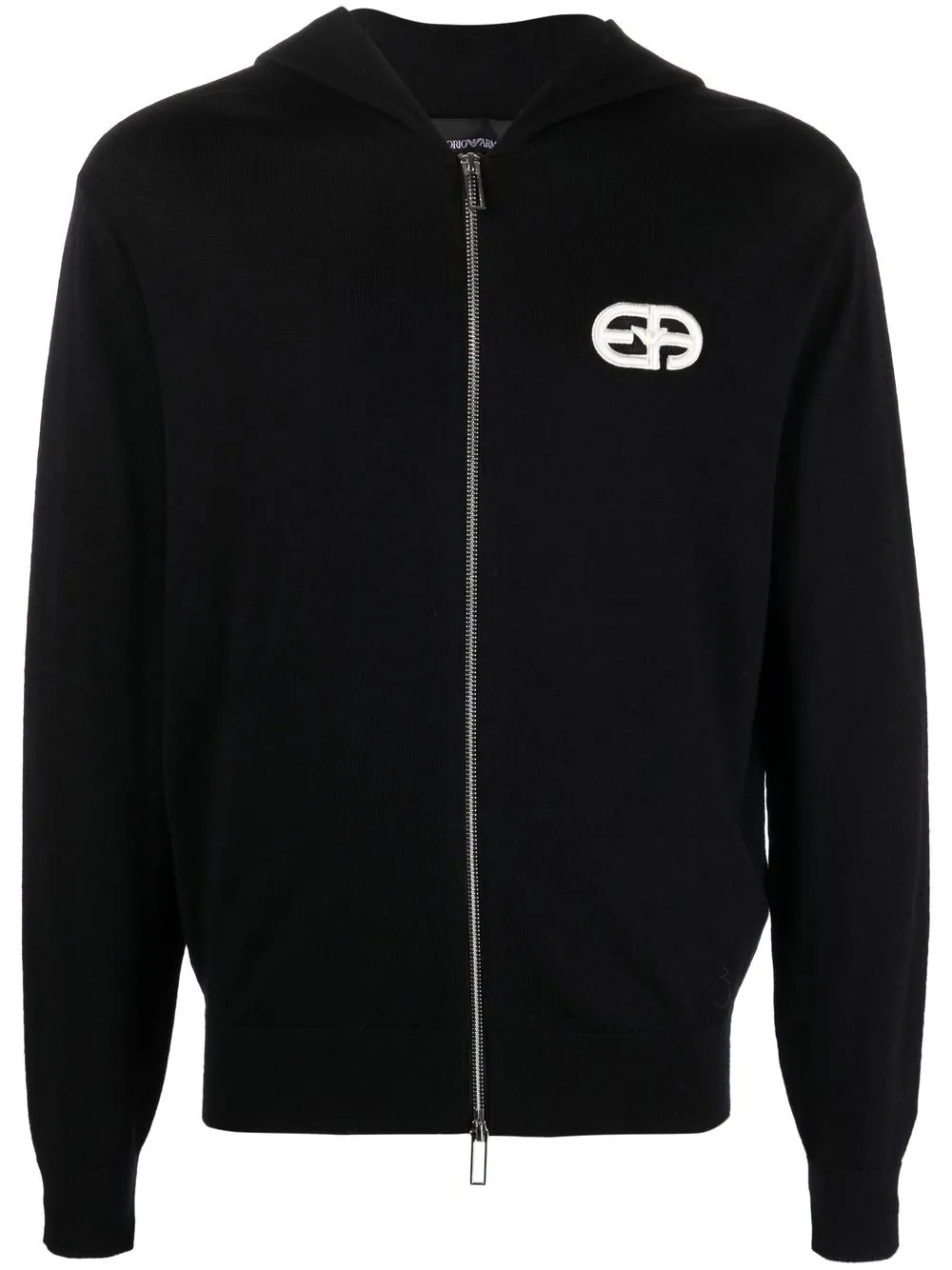 

Emporio Armani hoodie con logo en relieve - Azul