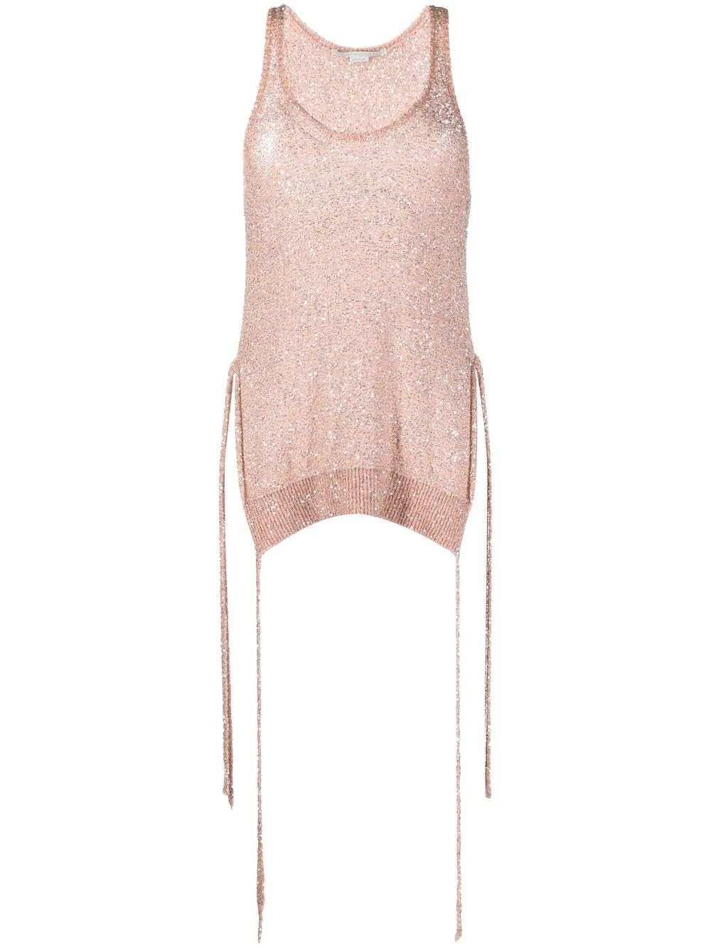 

Stella McCartney camiseta bordada con lentejuelas - Rosado