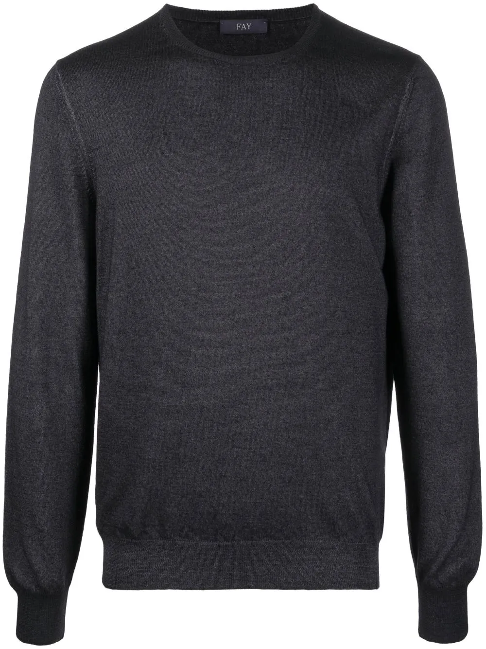 

Fay crew neck virgin wool jumper - Grey