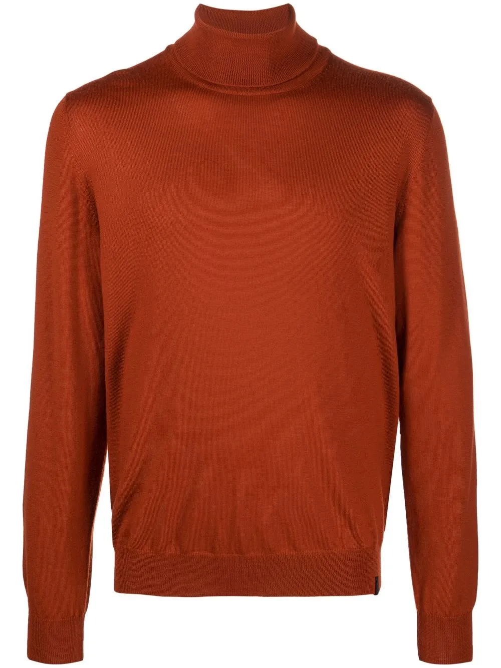 

Fay roll-neck virgin wool jumper - Orange