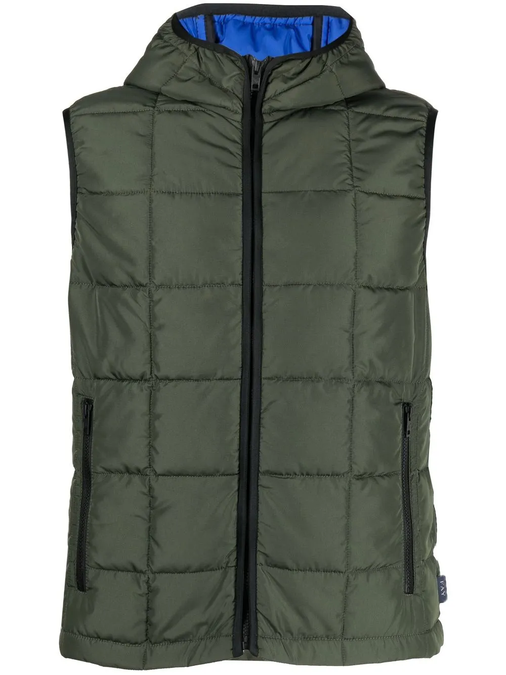 

Fay quilted hooded gilet - Green