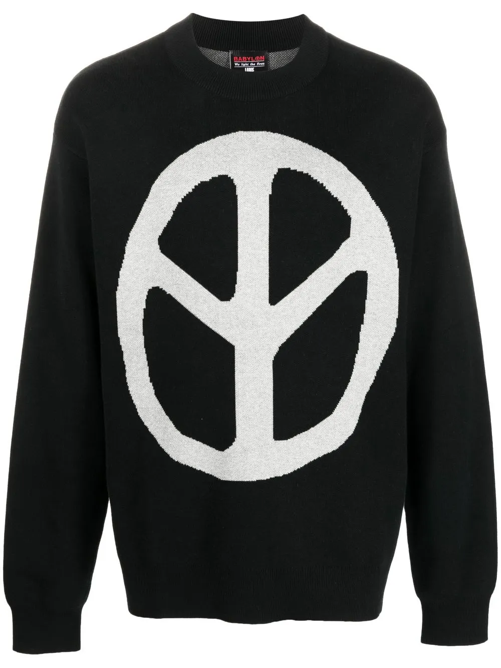 

Babylon LA peace and love print sweatshirt - Black