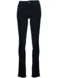Emporio Armani high-waisted slim-cut trousers - Blue