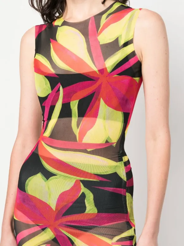 Vestido hotsell midi transparente