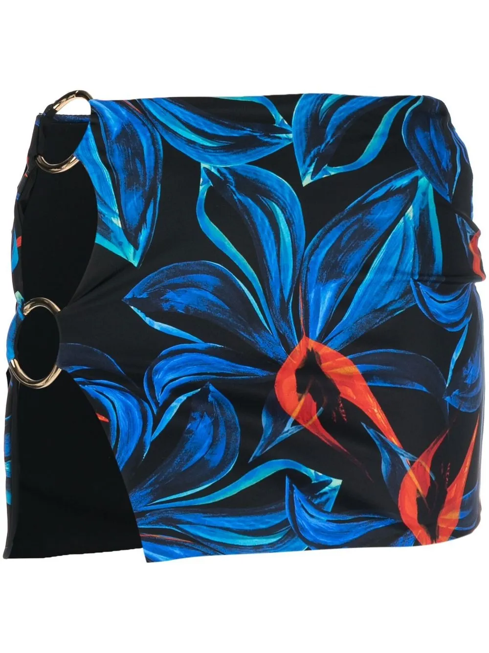 

Louisa Ballou falda corta con detalle de aro - Azul