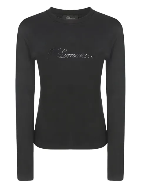 Blumarine embellished-logo T-shirt