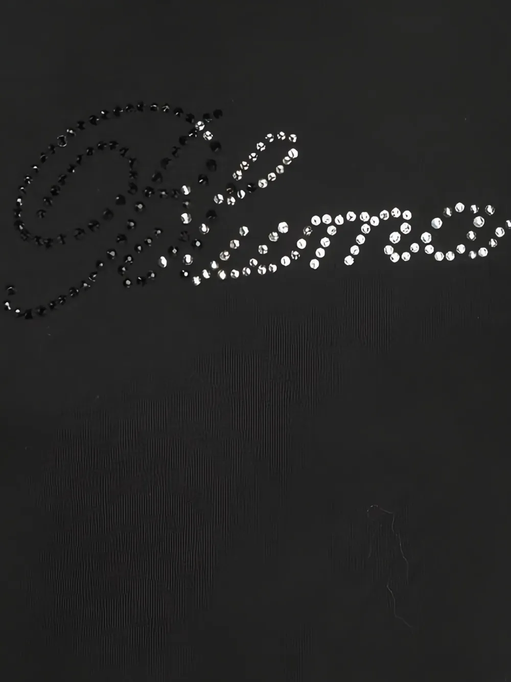 Blumarine T-shirt met verfraaid logo Zwart