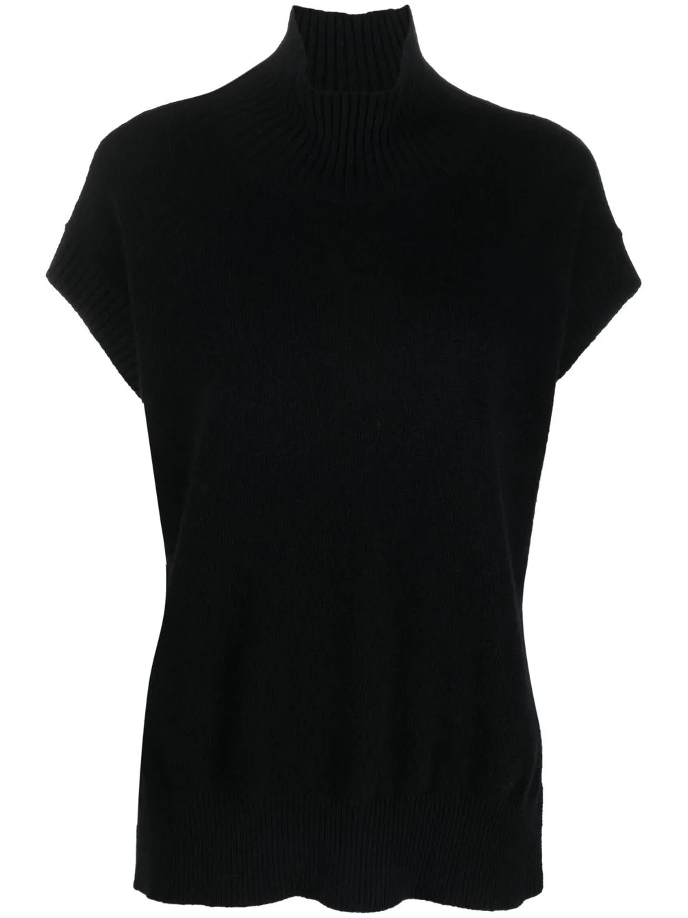 

Roberto Collina top tejido con cuello alto - Negro