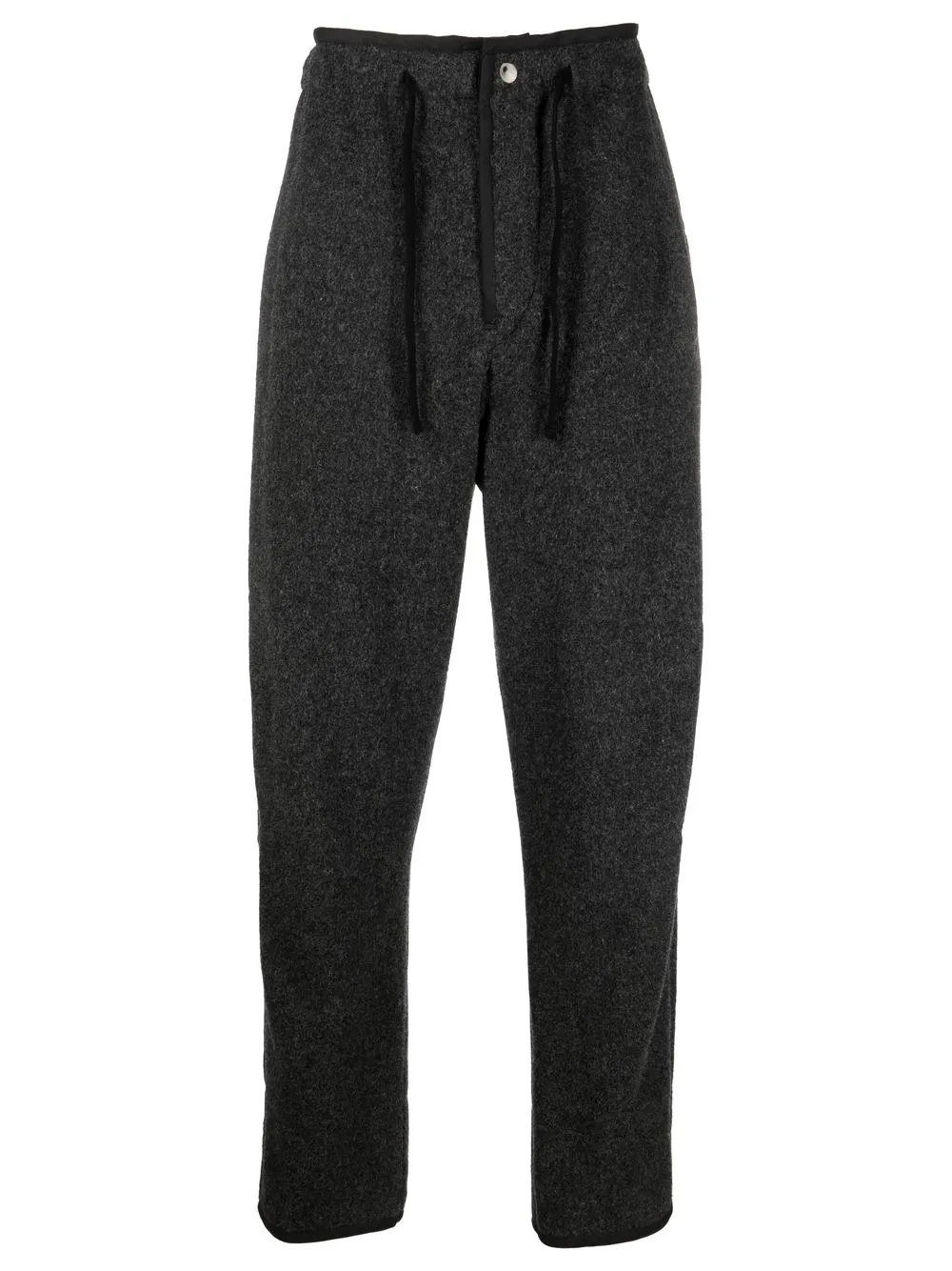 

Isabel Marant pantalones rectos con cordones en la pretina - Gris