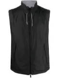 Zegna reversible cashmere gilet - Black