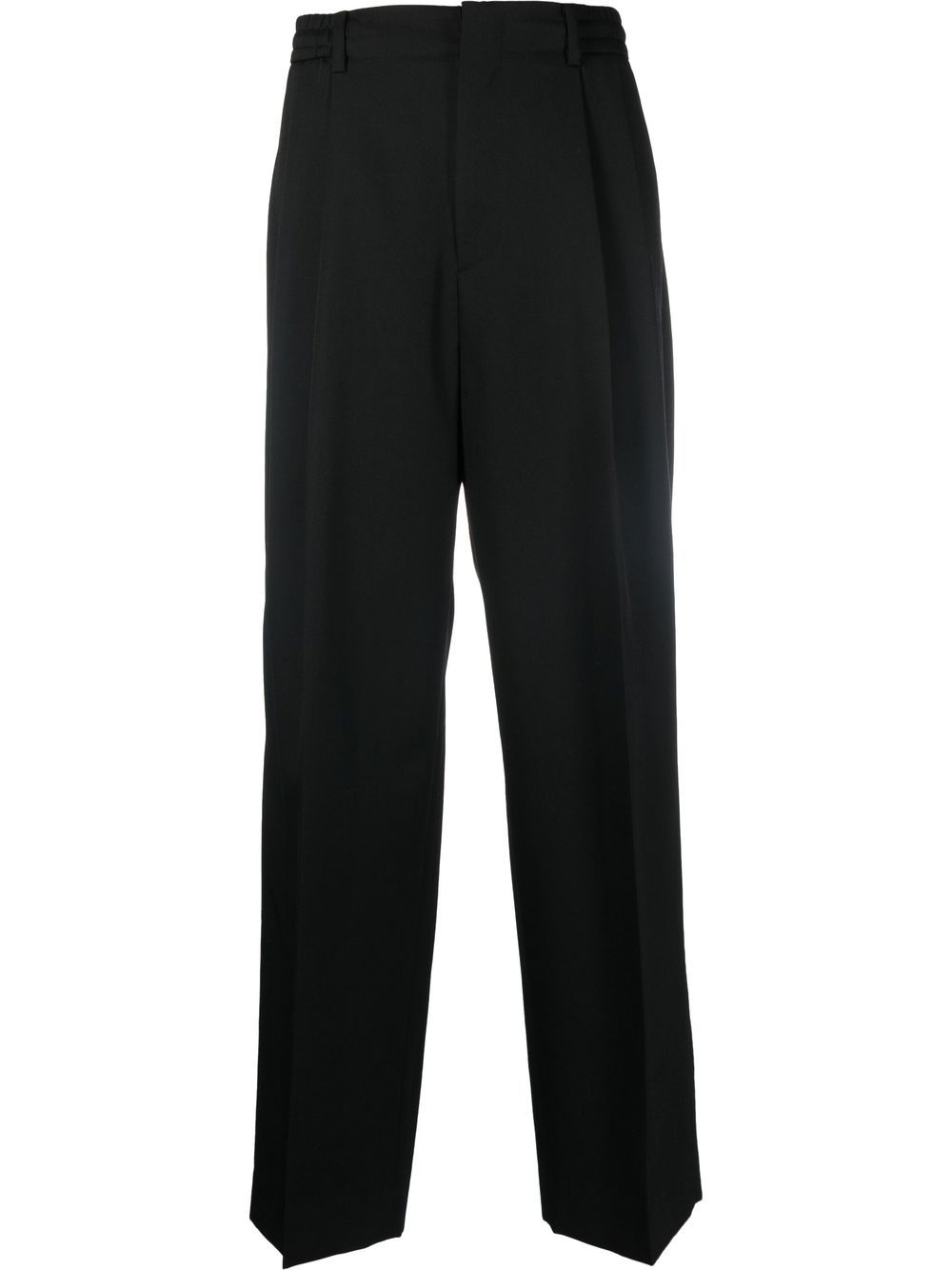 wide-leg tailored trousers