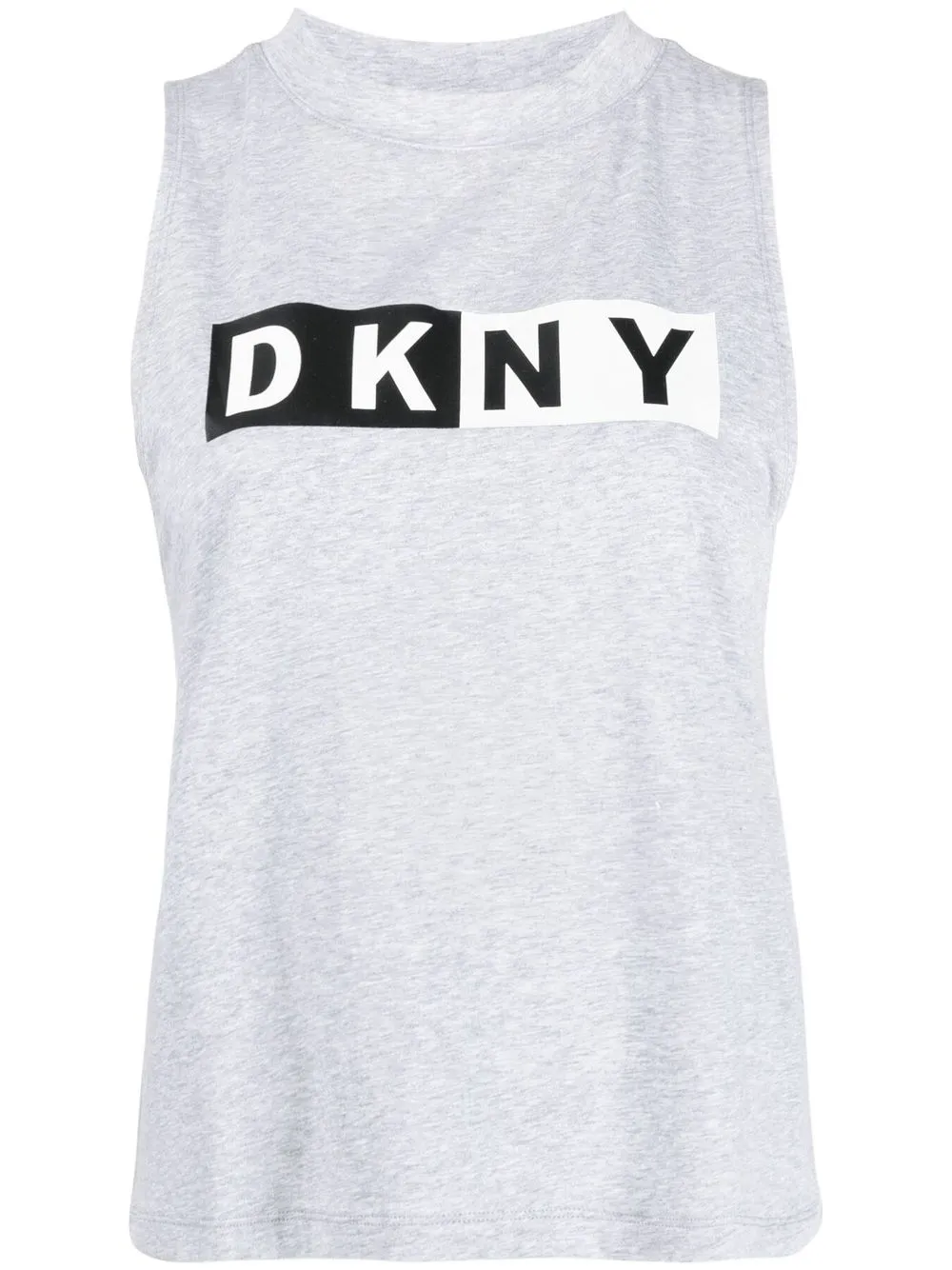 

DKNY top con logo estampado - Gris