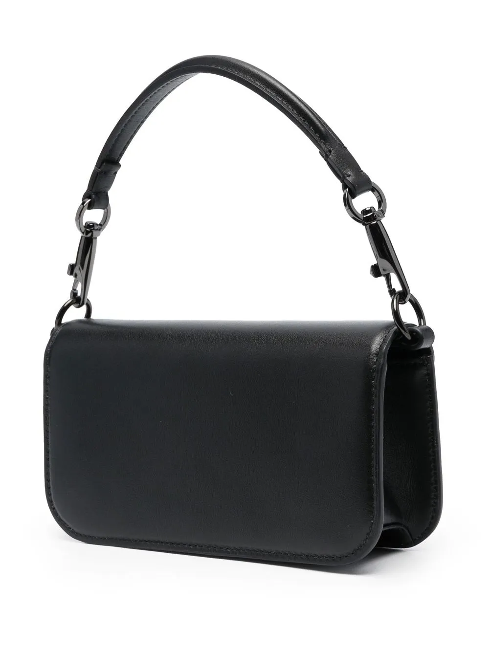 Shop Valentino Vlogo Crossbody Bag In Schwarz