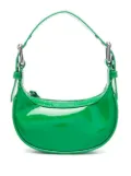 BY FAR mini Soho patent leather shoulder bag - Green