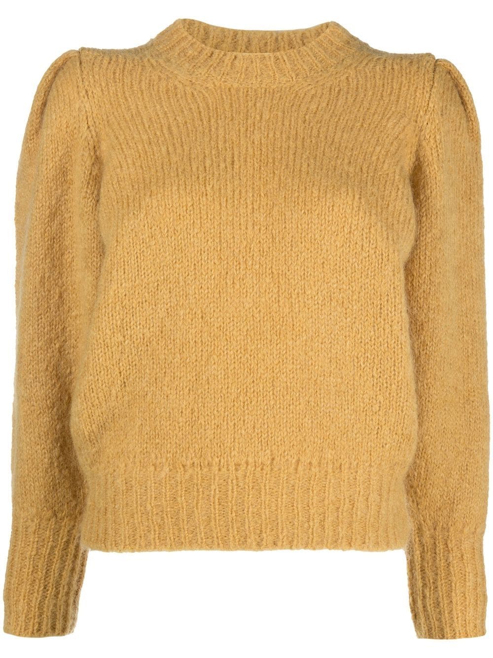 ISABEL MARANT ribbed-trim puff-sleeved Jumper - Farfetch