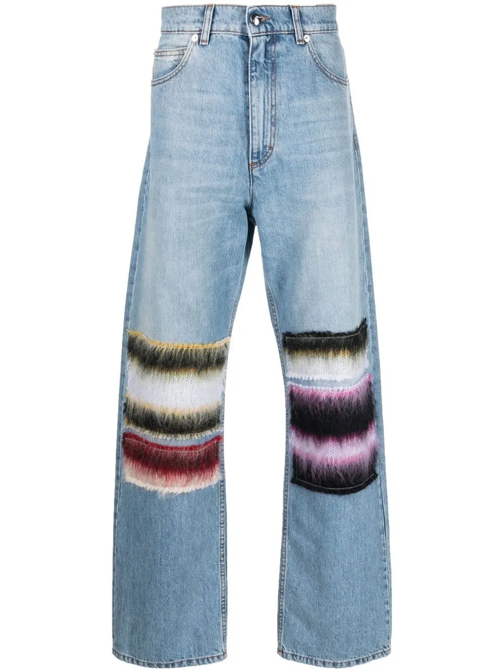 striped patchwork jeans | Marni 