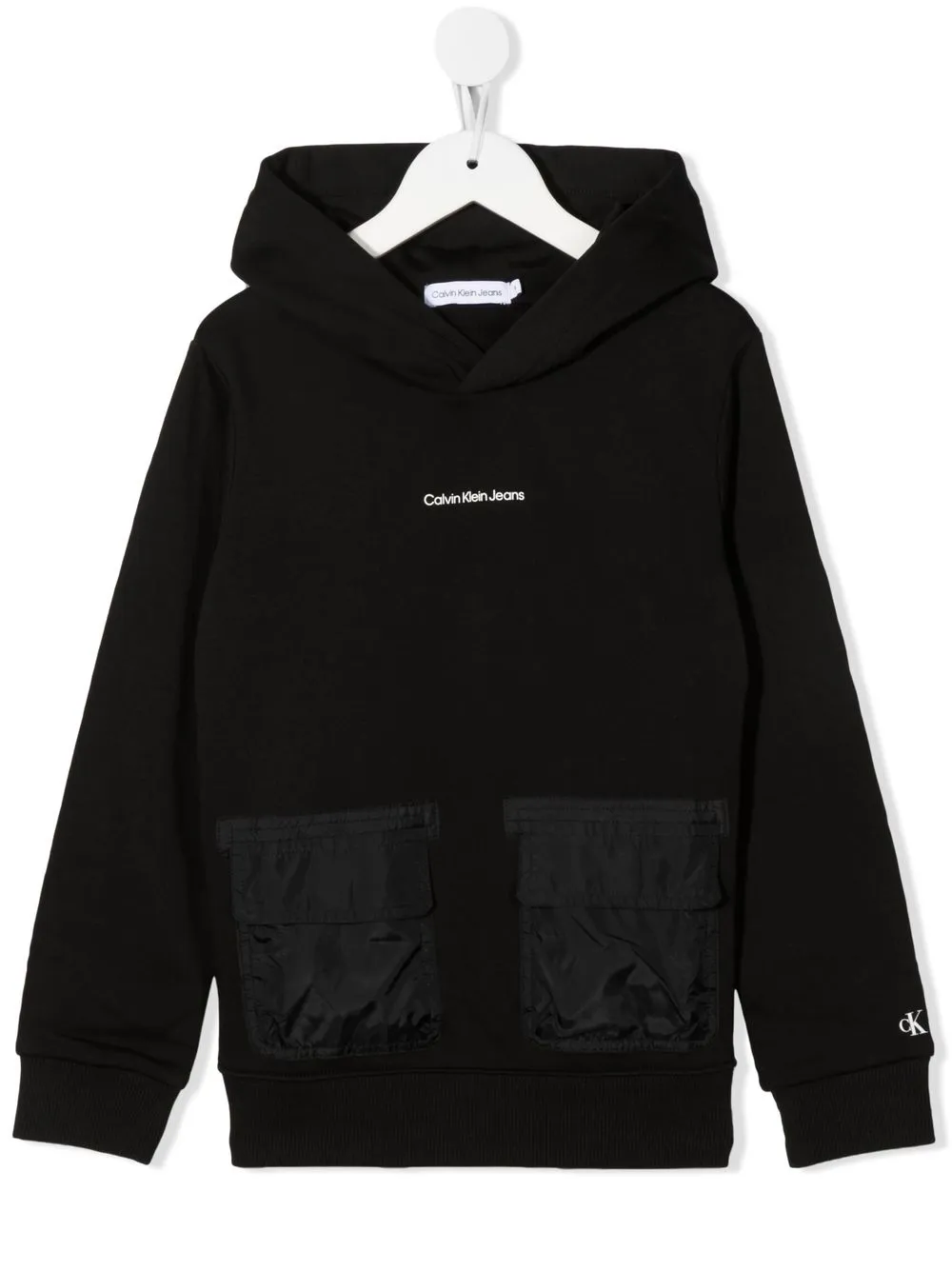 

Calvin Klein Kids hoodie con logo estampado - Negro