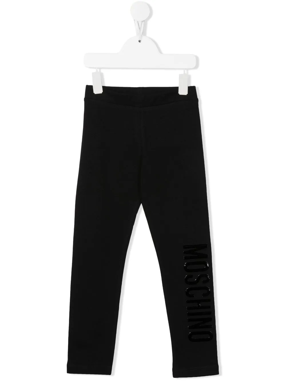 

Moschino Kids leggins con logo en relieve - Negro