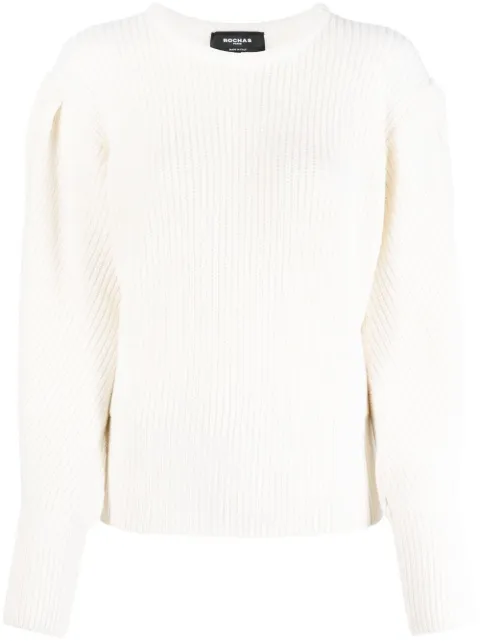 Rochas chunky ribbed-knit jumper