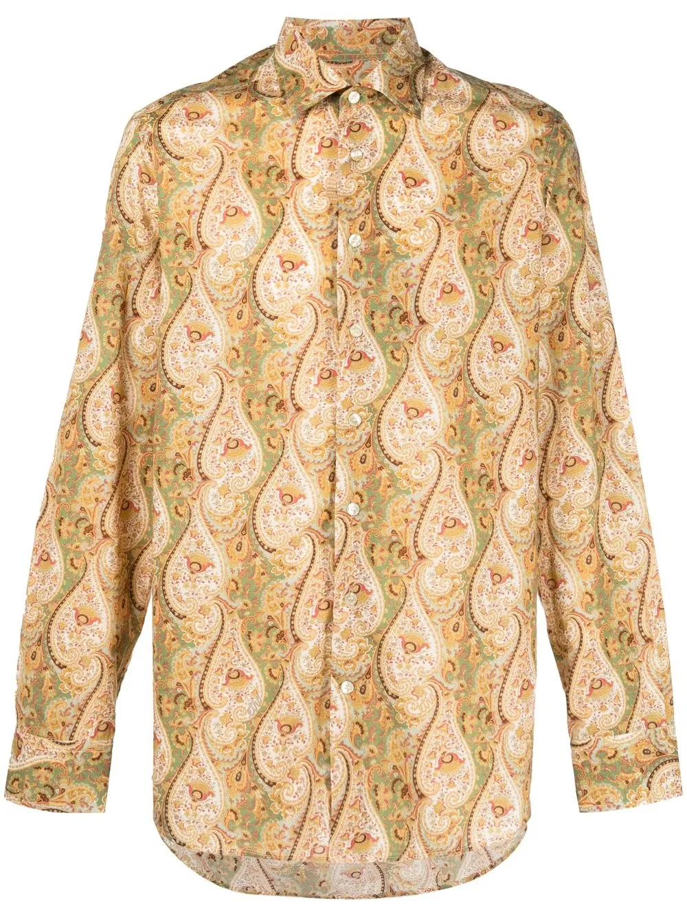 

ETRO paisley-print cotton shirt - Yellow