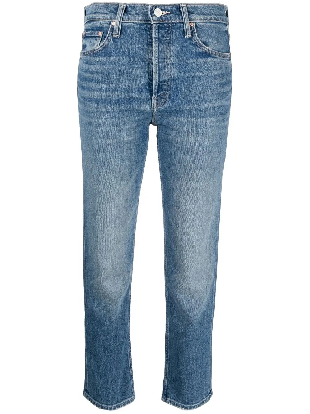 

MOTHER cropped stonewashed jeans - Blue