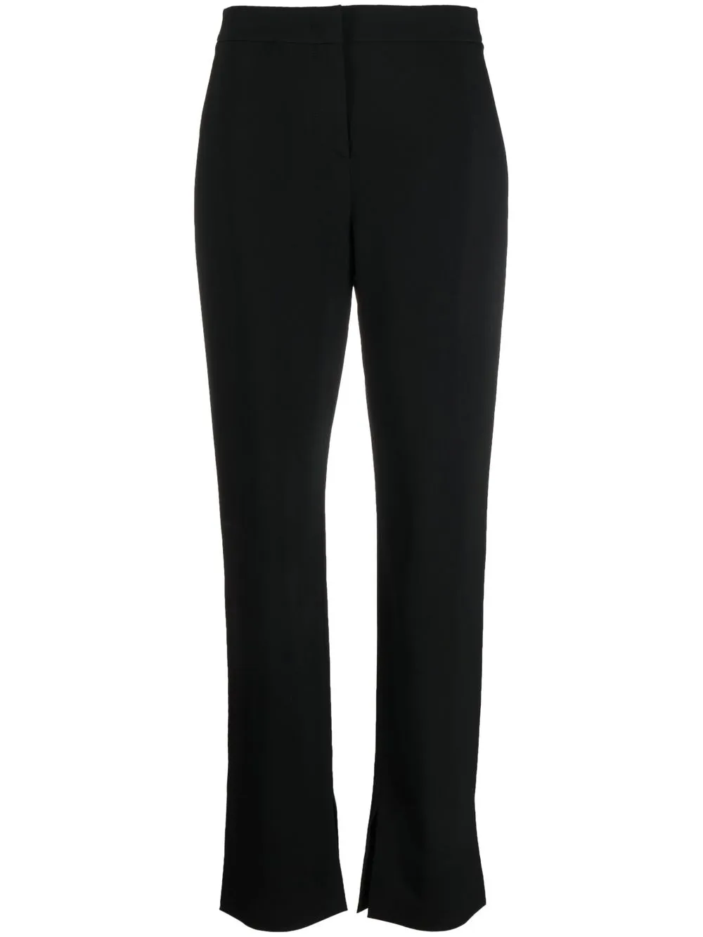 

Giorgio Armani pantalones rectos con tiro alto - Negro