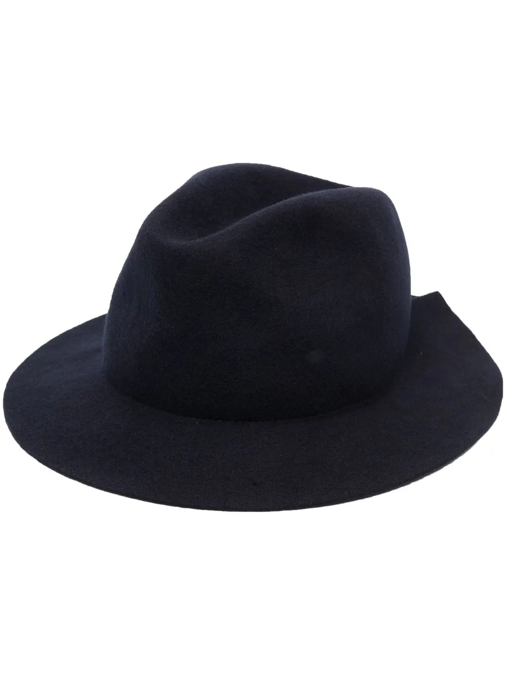 

Emporio Armani strap-detail wool fedora - Blue