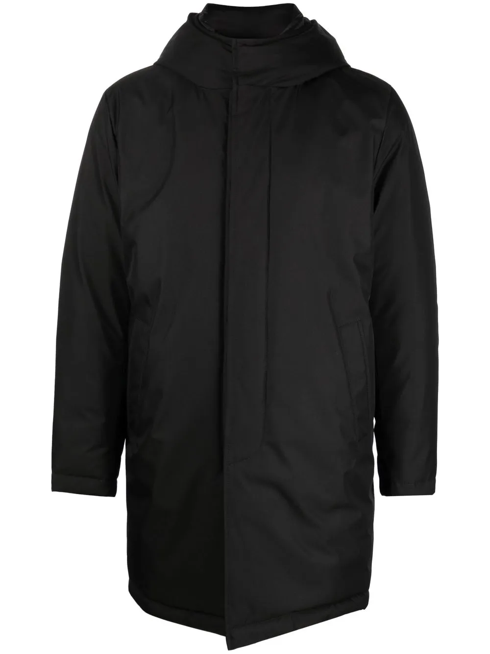 

Fay Morning hooded quilted raincoat - Black