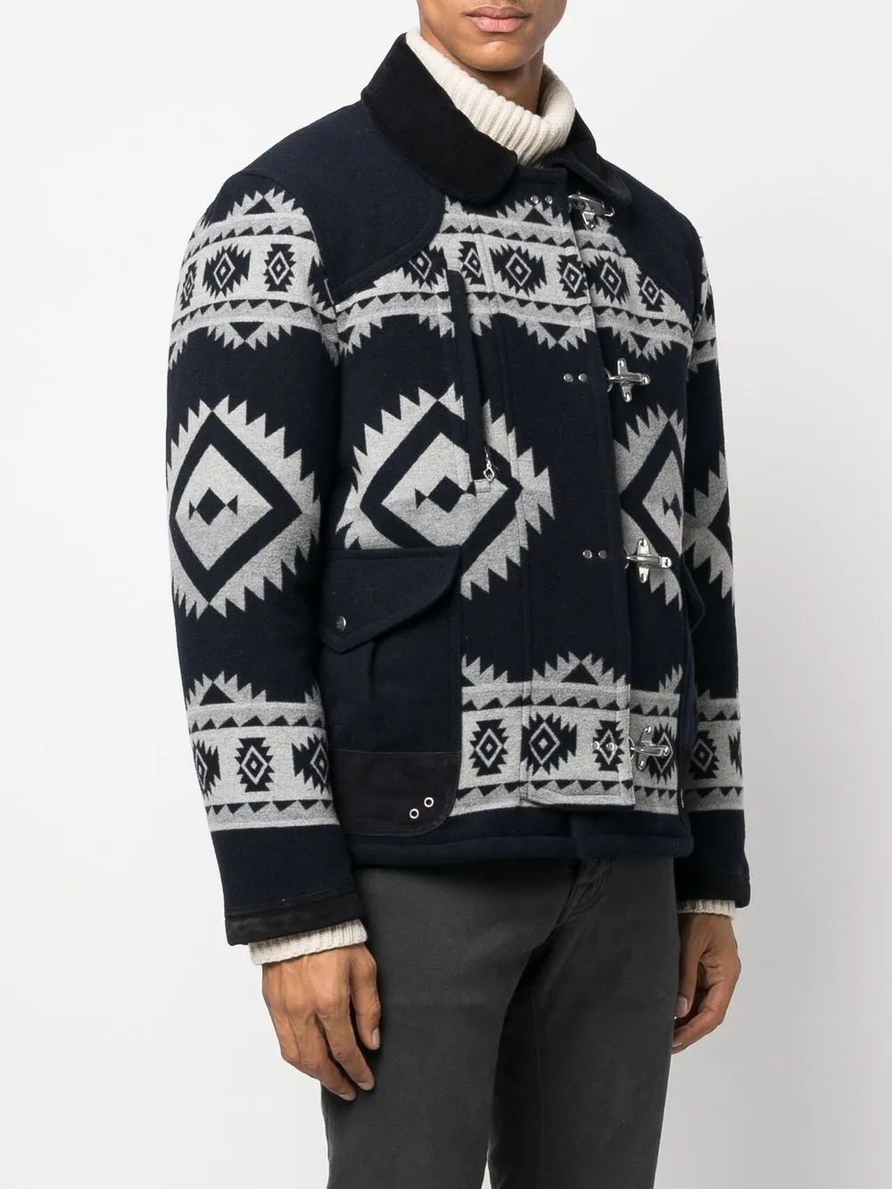 Geometric Three-Pocket Jacket