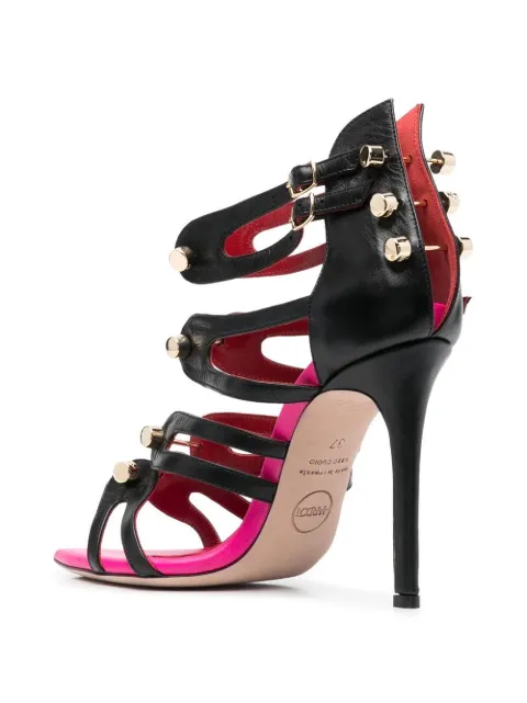 HARDOT 100mm buckled-strap sandals HFKMED10B - 2