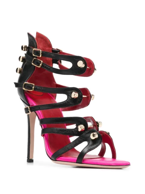 HARDOT 100mm buckled-strap sandals HFKMED10B - 1