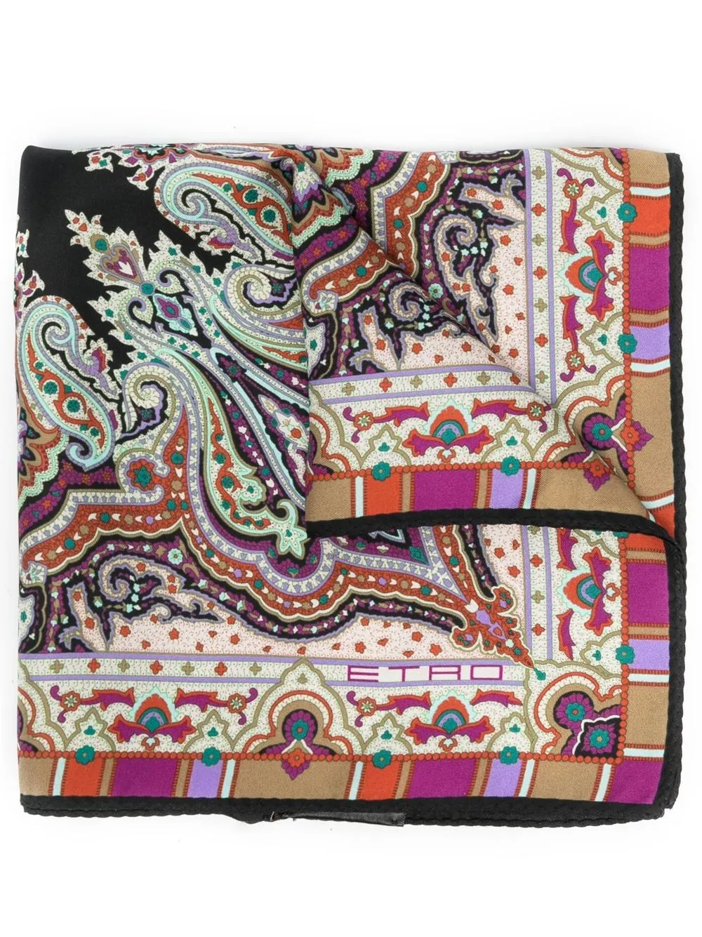 

ETRO Placed paisley-print silk scarf - Neutrals