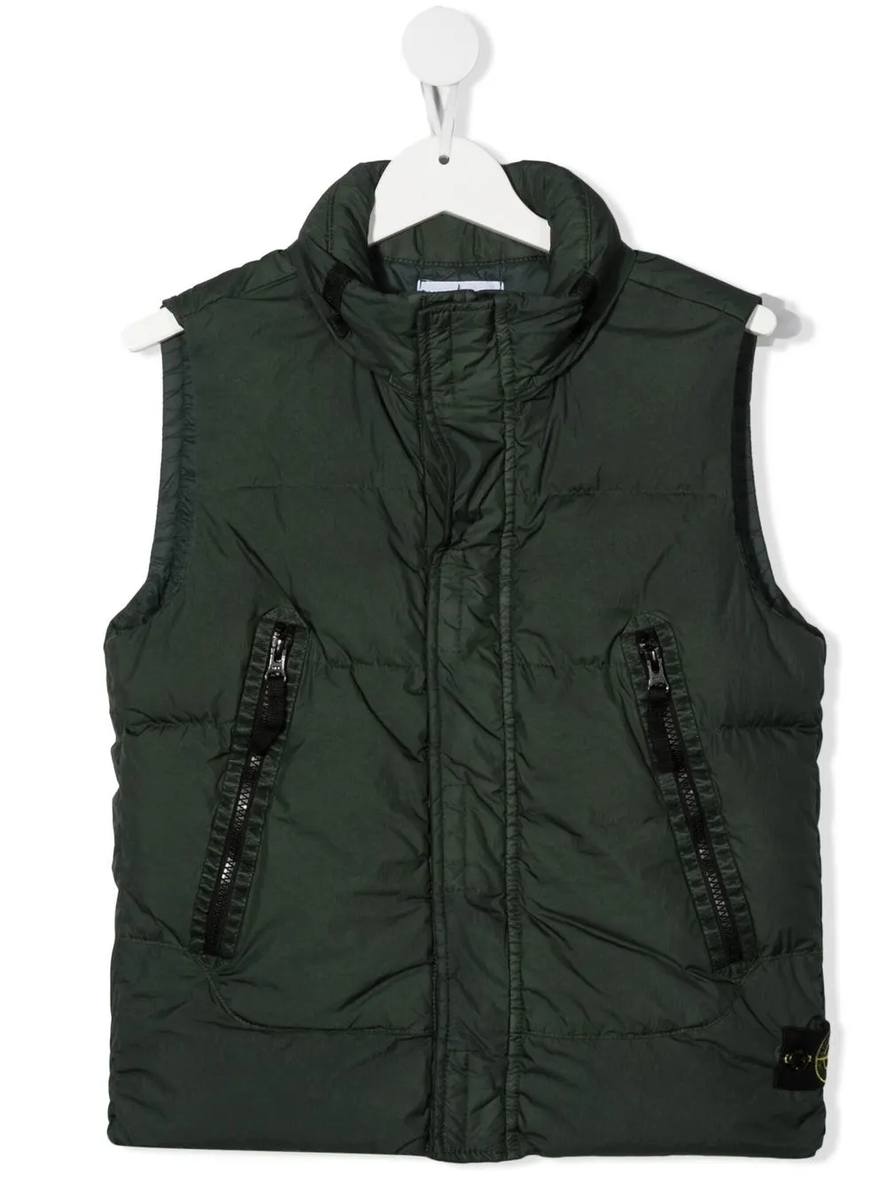 

Stone Island Junior high-neck padded gilet - Green