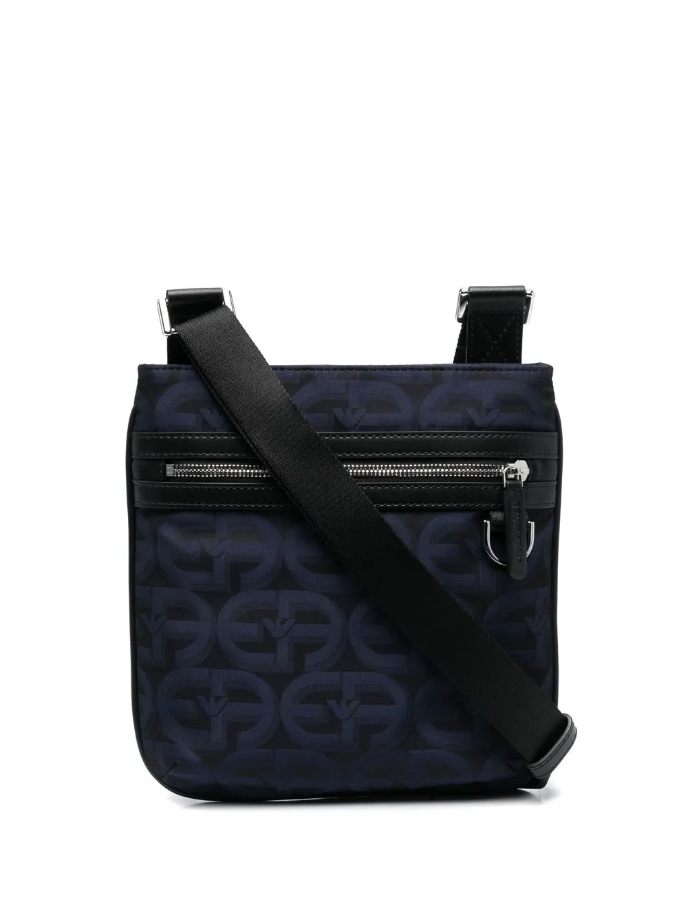 

Emporio Armani mochila tipo mensajero con monograma estampado - Azul