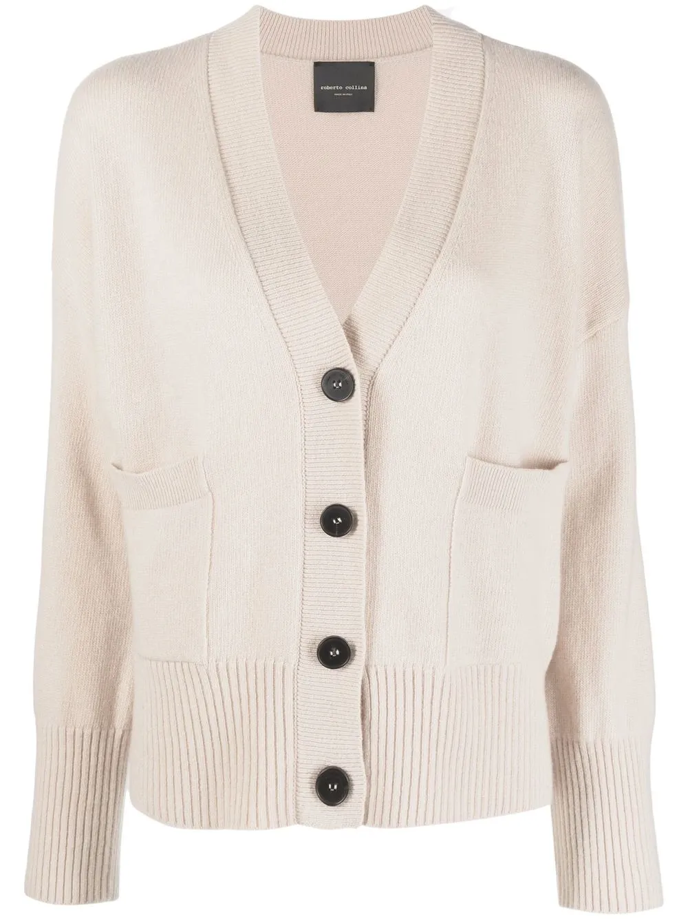 

Roberto Collina V-neck merino-wool cardigan - Neutrals